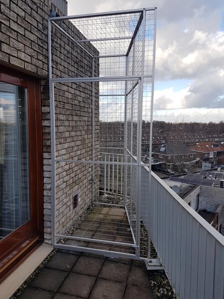 Wonderlijk Kattenren balkon of dakterras | De veiligste kattenrennen van KS-64